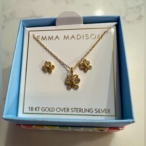 Emma Madison butterfly 18KT jewelry set